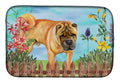 Shar Pei Spring Dish Drying Mat Absorbent Dish Drying Mat Pad for Kitchen Counter Dish Drainer Mat for Countertop, 14 x 21", Multicolor