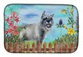 Schnauzer Spring Dish Drying Mat Absorbent Dish Drying Mat Pad for Kitchen Counter Dish Drainer Mat for Countertop, 14 x 21", Multicolor