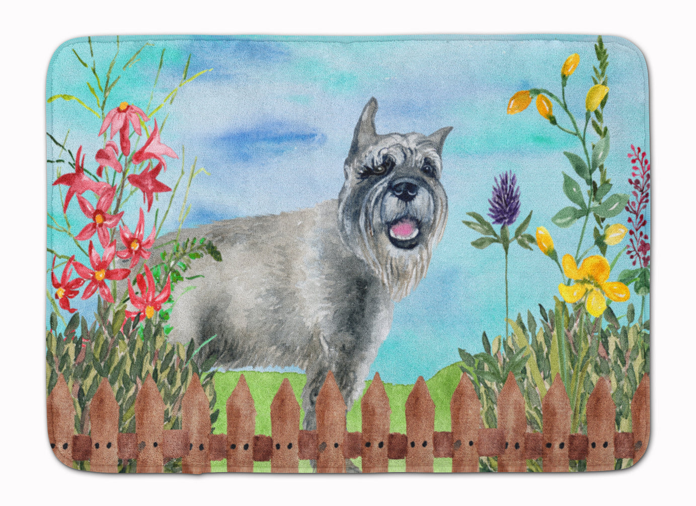Schnauzer Spring Memory Foam Kitchen Mat Machine Washable Anti-Fatigue Cushion Comfort Bath or Kitchen Rug