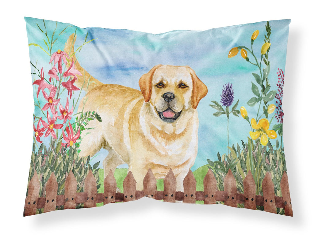 Golden Retriever Spring Standard Pillowcase Lightweight Super Soft Easy Care Decorative Artwork Pillowcase, Standard