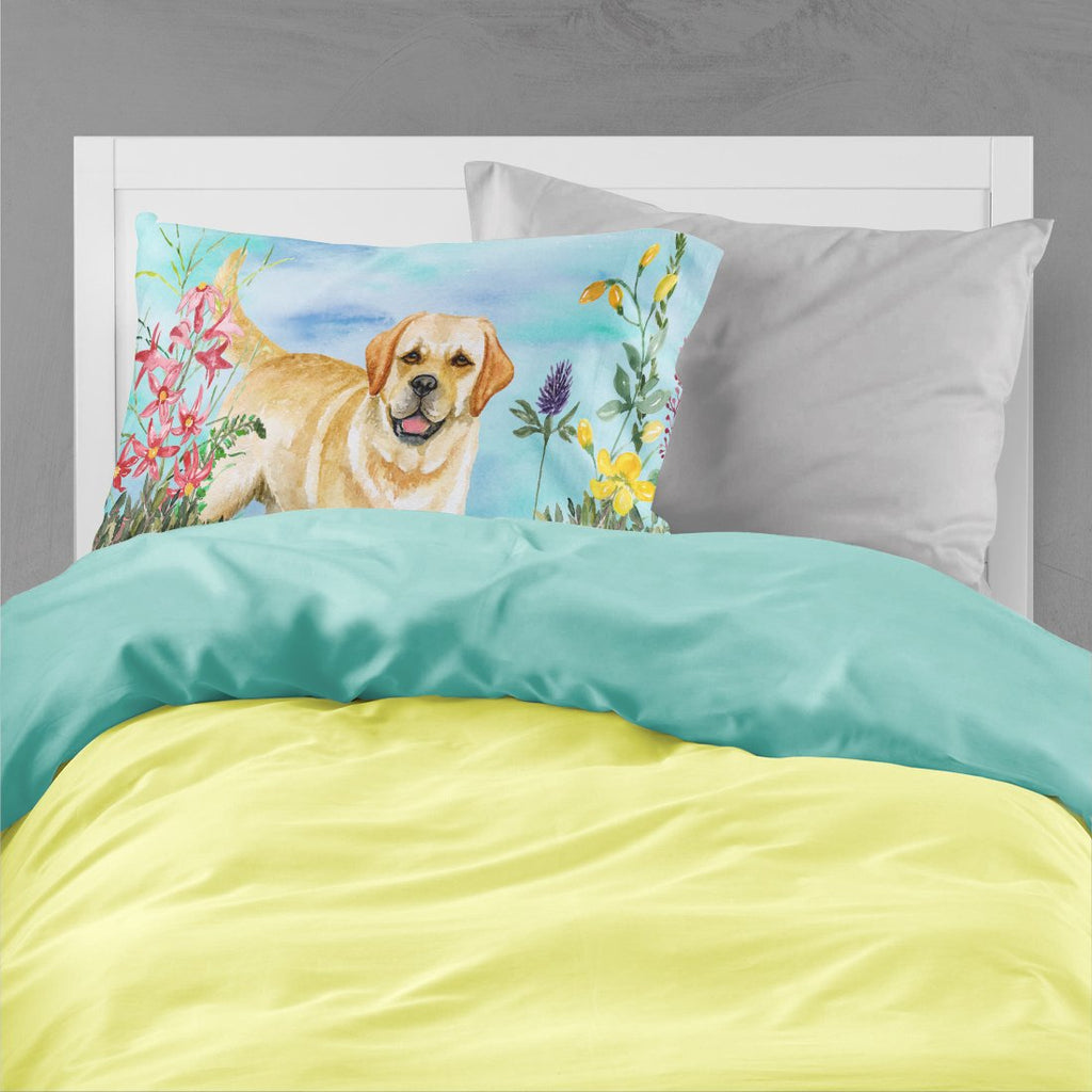Golden Retriever Spring Standard Pillowcase Lightweight Super Soft Easy Care Decorative Artwork Pillowcase, Standard