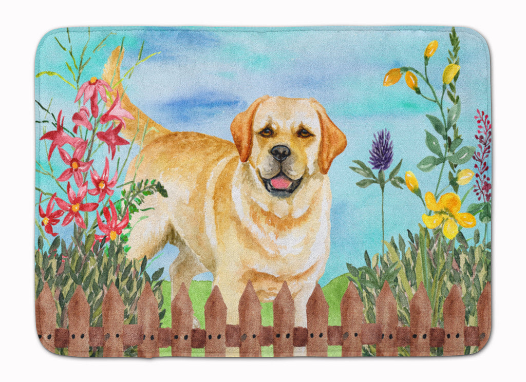 Golden Retriever Spring Memory Foam Kitchen Mat Machine Washable Anti-Fatigue Cushion Comfort Bath or Kitchen Rug