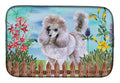 Poodle Spring Dish Drying Mat Absorbent Dish Drying Mat Pad for Kitchen Counter Dish Drainer Mat for Countertop, 14 x 21", Multicolor