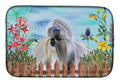 Shih Tzu Spring Dish Drying Mat Absorbent Dish Drying Mat Pad for Kitchen Counter Dish Drainer Mat for Countertop, 14 x 21", Multicolor