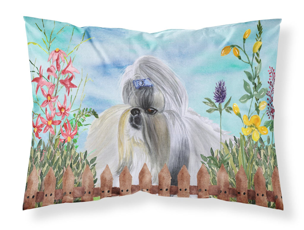 Shih Tzu Spring Standard Pillowcase Lightweight Super Soft Easy Care Decorative Artwork Pillowcase, Standard