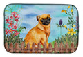 Small Brabant Griffon Spring Dish Drying Mat Absorbent Dish Drying Mat Pad for Kitchen Counter Dish Drainer Mat for Countertop, 14 x 21", Multicolor