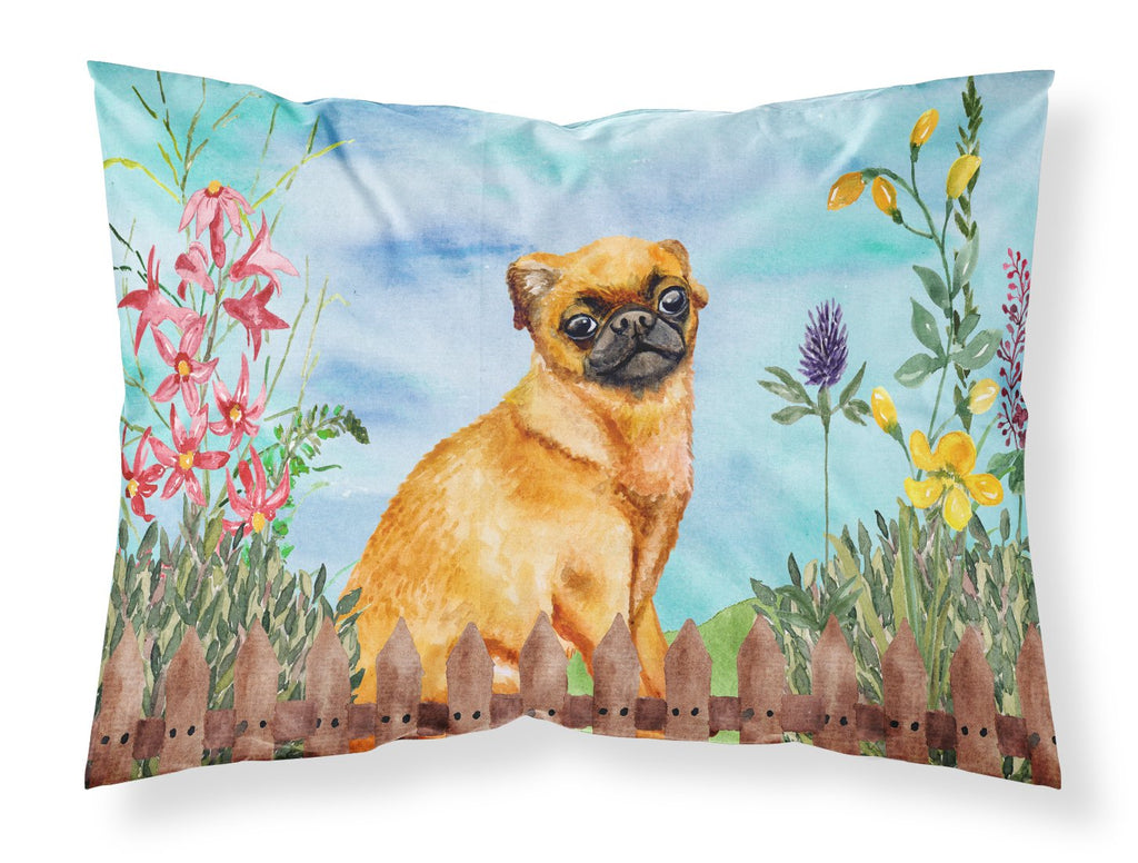 Small Brabant Griffon Spring Standard Pillowcase Lightweight Super Soft Easy Care Decorative Artwork Pillowcase, Standard