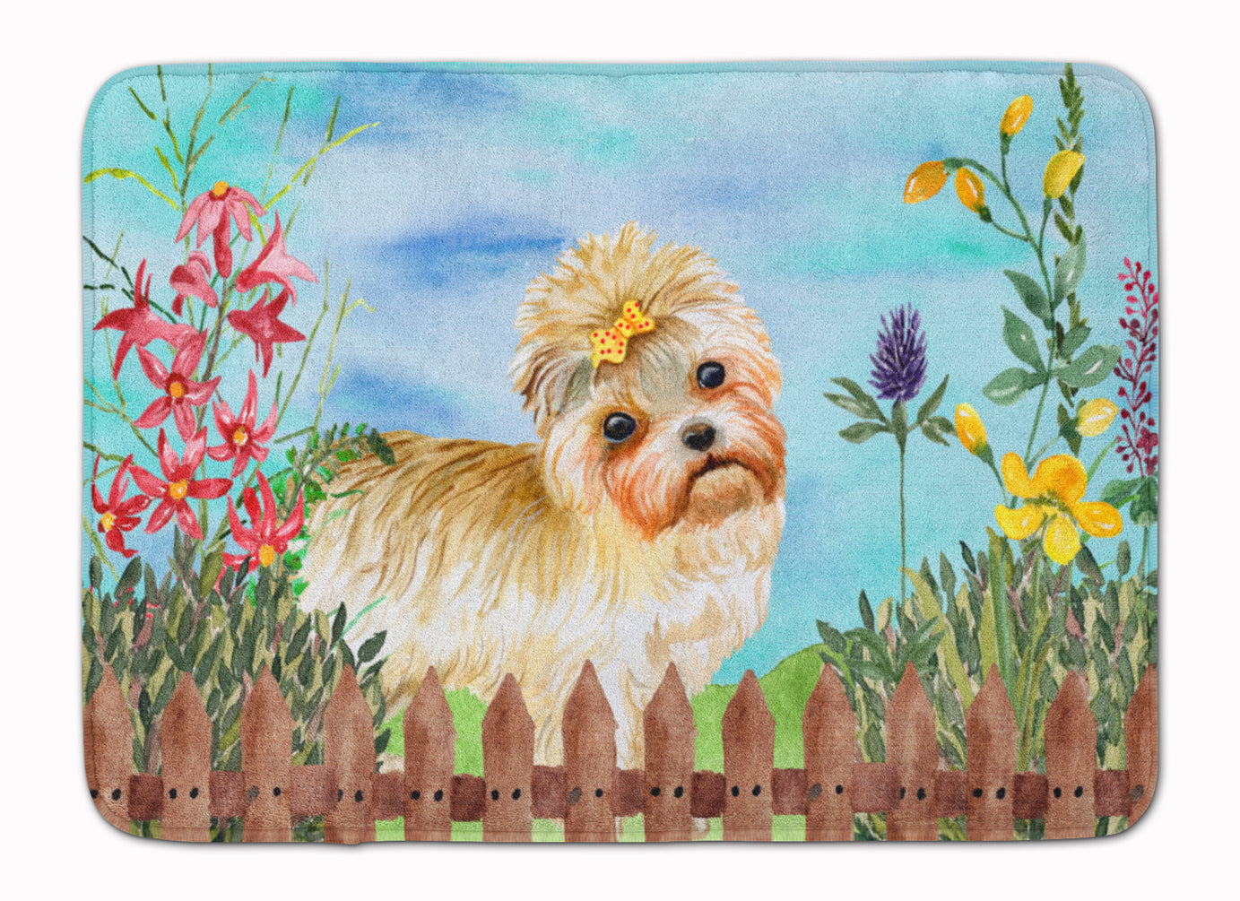 Morkie Spring Memory Foam Kitchen Mat Machine Washable Anti-Fatigue Cushion Comfort Bath or Kitchen Rug