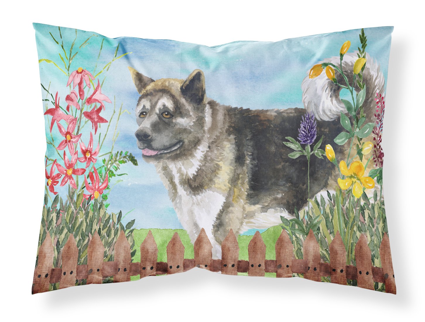 American Akita Spring Standard Pillowcase Lightweight Super Soft Easy Care Decorative Artwork Pillowcase, Standard