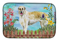 Irish Wolfhound Spring Dish Drying Mat Absorbent Dish Drying Mat Pad for Kitchen Counter Dish Drainer Mat for Countertop, 14 x 21", Multicolor