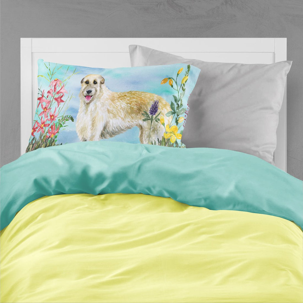 Irish Wolfhound Spring Standard Pillowcase Lightweight Super Soft Easy Care Decorative Artwork Pillowcase, Standard