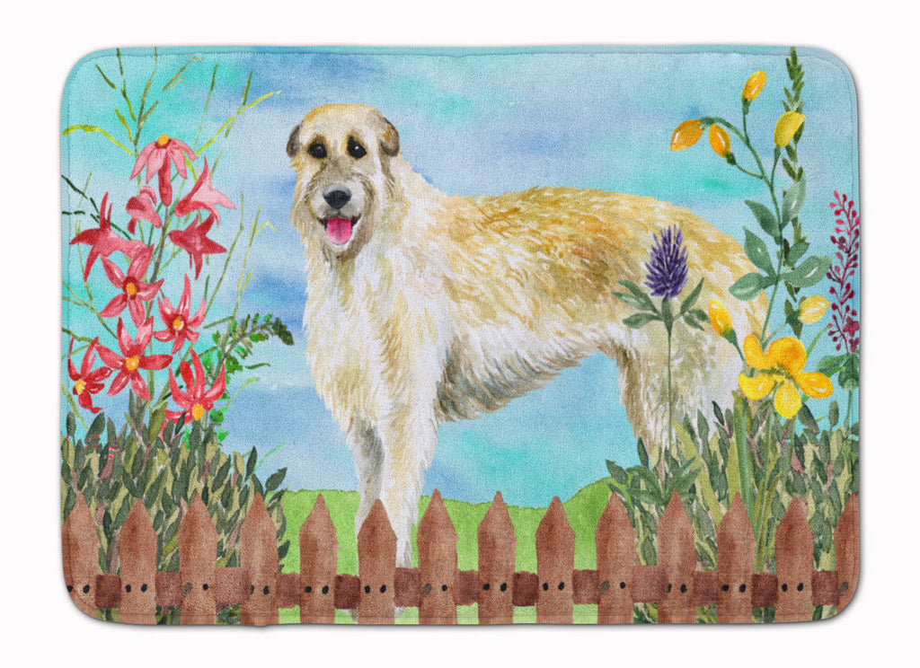 Irish Wolfhound Spring Memory Foam Kitchen Mat Machine Washable Anti-Fatigue Cushion Comfort Bath or Kitchen Rug