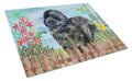 Newfoundland Spring Cutting Board Tempered Glass Kitchen Cutting Surface, Heat Resistant Chopping, Non-Slip Feet, Food Prep & Serving