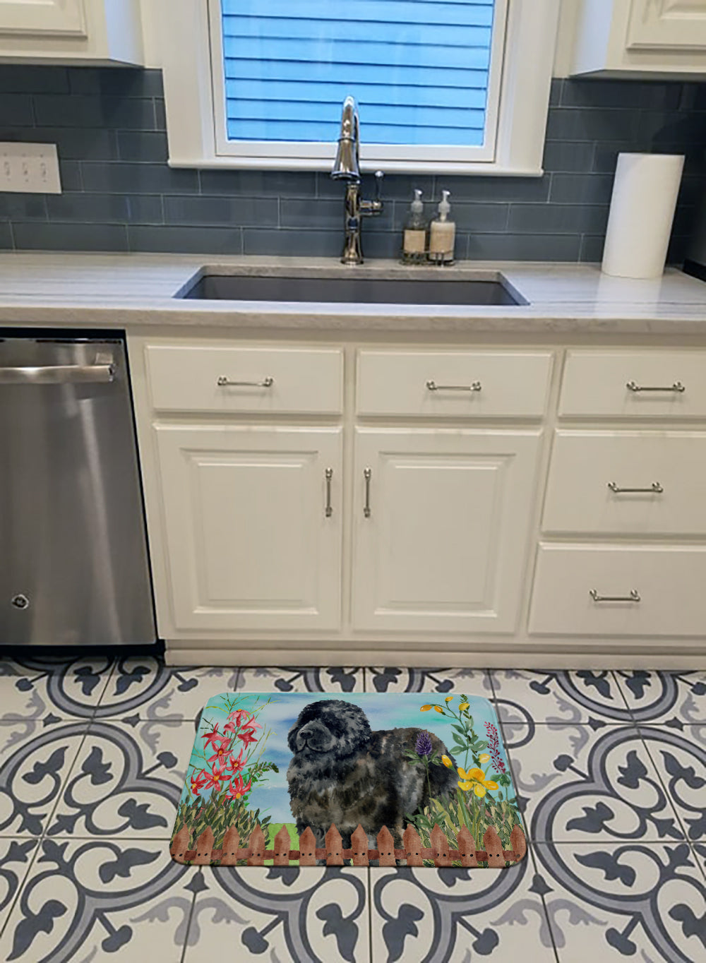 Newfoundland Spring Memory Foam Kitchen Mat Machine Washable Anti-Fatigue Cushion Comfort Bath or Kitchen Rug