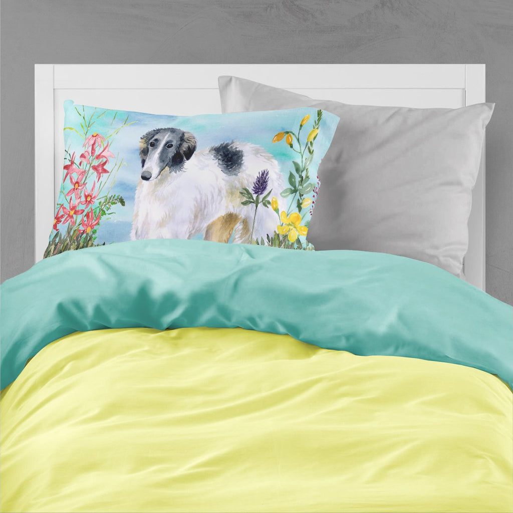Borzoi Spring Standard Pillowcase Lightweight Super Soft Easy Care Decorative Artwork Pillowcase, Standard