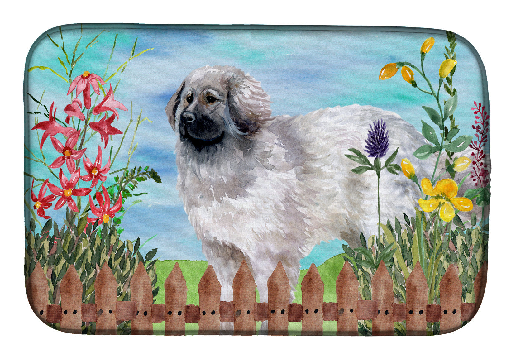 Moscow Watchdog Spring Dish Drying Mat Absorbent Dish Drying Mat Pad for Kitchen Counter Dish Drainer Mat for Countertop, 14 x 21", Multicolor