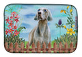 Weimaraner Spring Dish Drying Mat Absorbent Dish Drying Mat Pad for Kitchen Counter Dish Drainer Mat for Countertop, 14 x 21", Multicolor