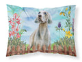 Weimaraner Spring Standard Pillowcase Lightweight Super Soft Easy Care Decorative Artwork Pillowcase, Standard