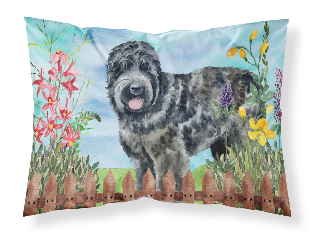 Black Russian Terrier Spring Standard Pillowcase Lightweight Super Soft Easy Care Decorative Artwork Pillowcase, Standard