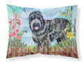 Black Russian Terrier Spring Standard Pillowcase Lightweight Super Soft Easy Care Decorative Artwork Pillowcase, Standard