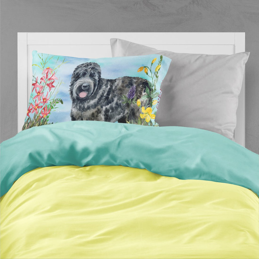 Black Russian Terrier Spring Standard Pillowcase Lightweight Super Soft Easy Care Decorative Artwork Pillowcase, Standard