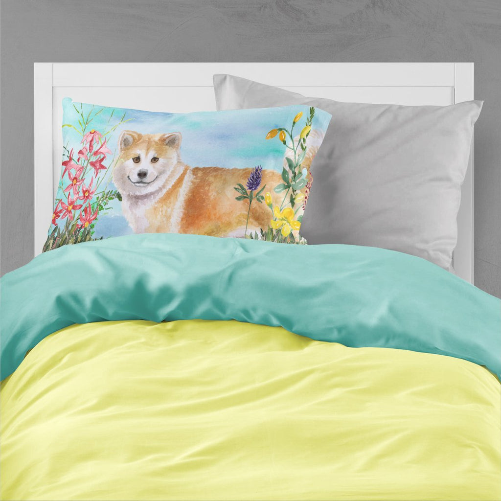 Shiba Inu Spring Standard Pillowcase Lightweight Super Soft Easy Care Decorative Artwork Pillowcase, Standard