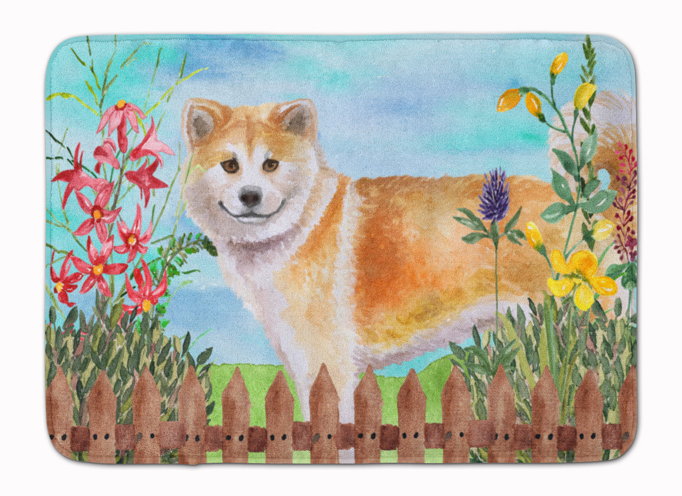 Shiba Inu Spring Memory Foam Kitchen Mat Machine Washable Anti-Fatigue Cushion Comfort Bath or Kitchen Rug