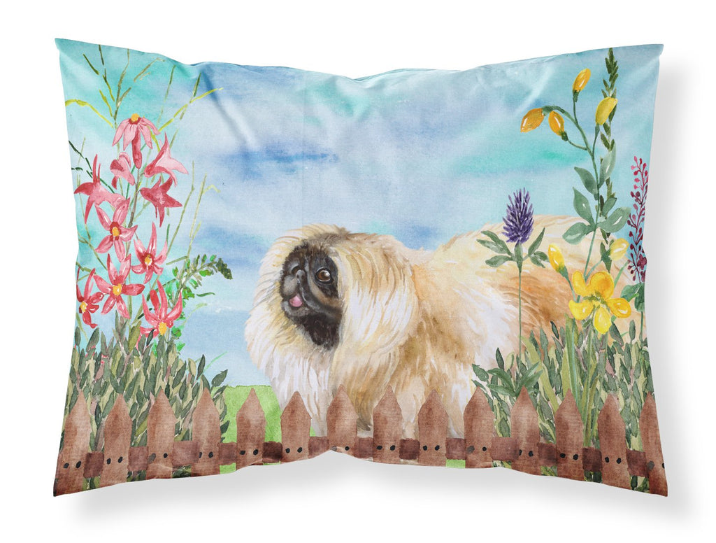 Pekingese Spring Standard Pillowcase Lightweight Super Soft Easy Care Decorative Artwork Pillowcase, Standard