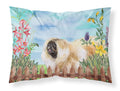 Pekingese Spring Standard Pillowcase Lightweight Super Soft Easy Care Decorative Artwork Pillowcase, Standard