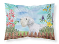 Sealyham Terrier Spring Standard Pillowcase Lightweight Super Soft Easy Care Decorative Artwork Pillowcase, Standard