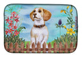 Beagle Spring Dish Drying Mat Absorbent Dish Drying Mat Pad for Kitchen Counter Dish Drainer Mat for Countertop, 14 x 21", Multicolor
