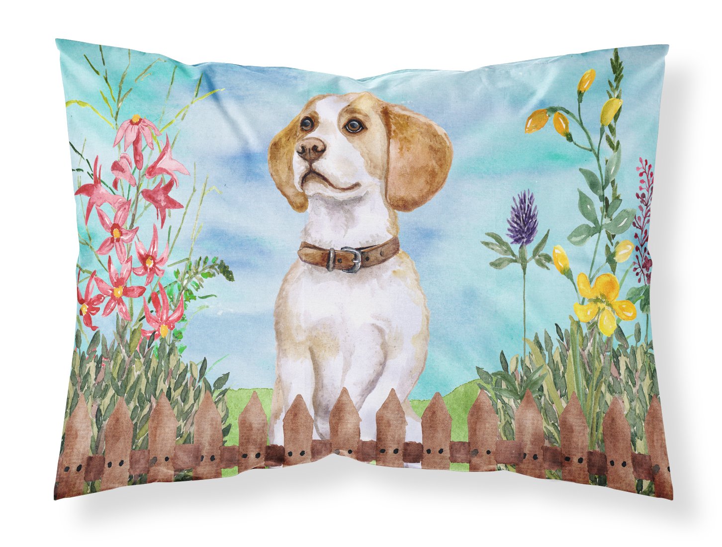 Beagle Spring Standard Pillowcase Lightweight Super Soft Easy Care Decorative Artwork Pillowcase, Standard