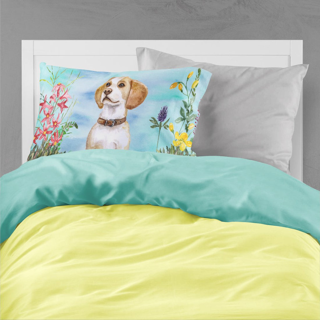 Beagle Spring Standard Pillowcase Lightweight Super Soft Easy Care Decorative Artwork Pillowcase, Standard