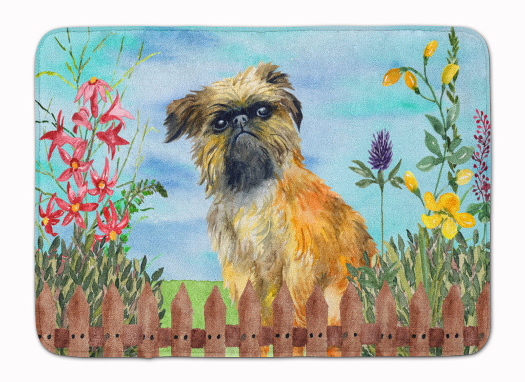 Brussels Griffon Spring Memory Foam Kitchen Mat Machine Washable Anti-Fatigue Cushion Comfort Bath or Kitchen Rug