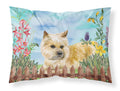 Cairn Terrier Spring Standard Pillowcase Lightweight Super Soft Easy Care Decorative Artwork Pillowcase, Standard