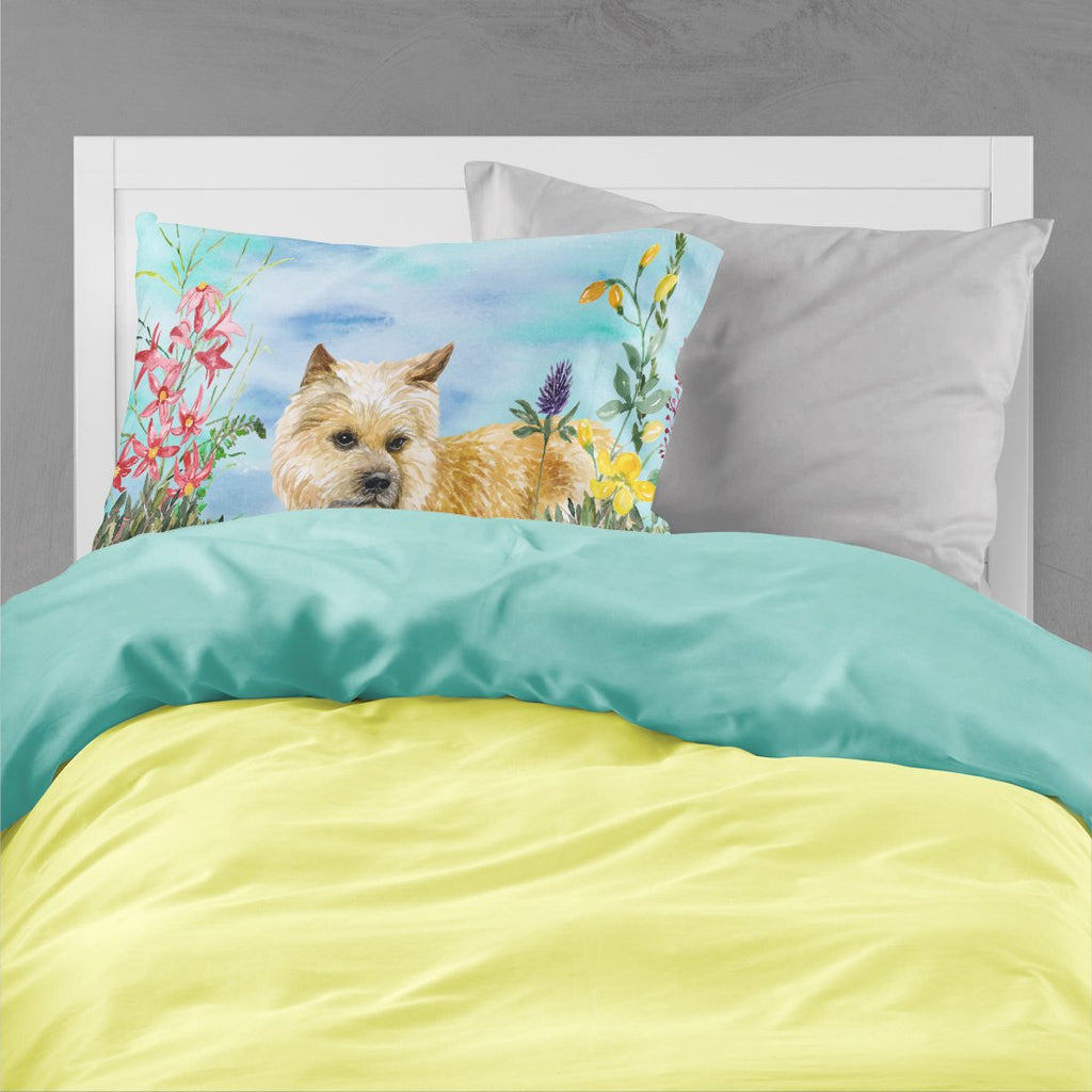 Cairn Terrier Spring Standard Pillowcase Lightweight Super Soft Easy Care Decorative Artwork Pillowcase, Standard