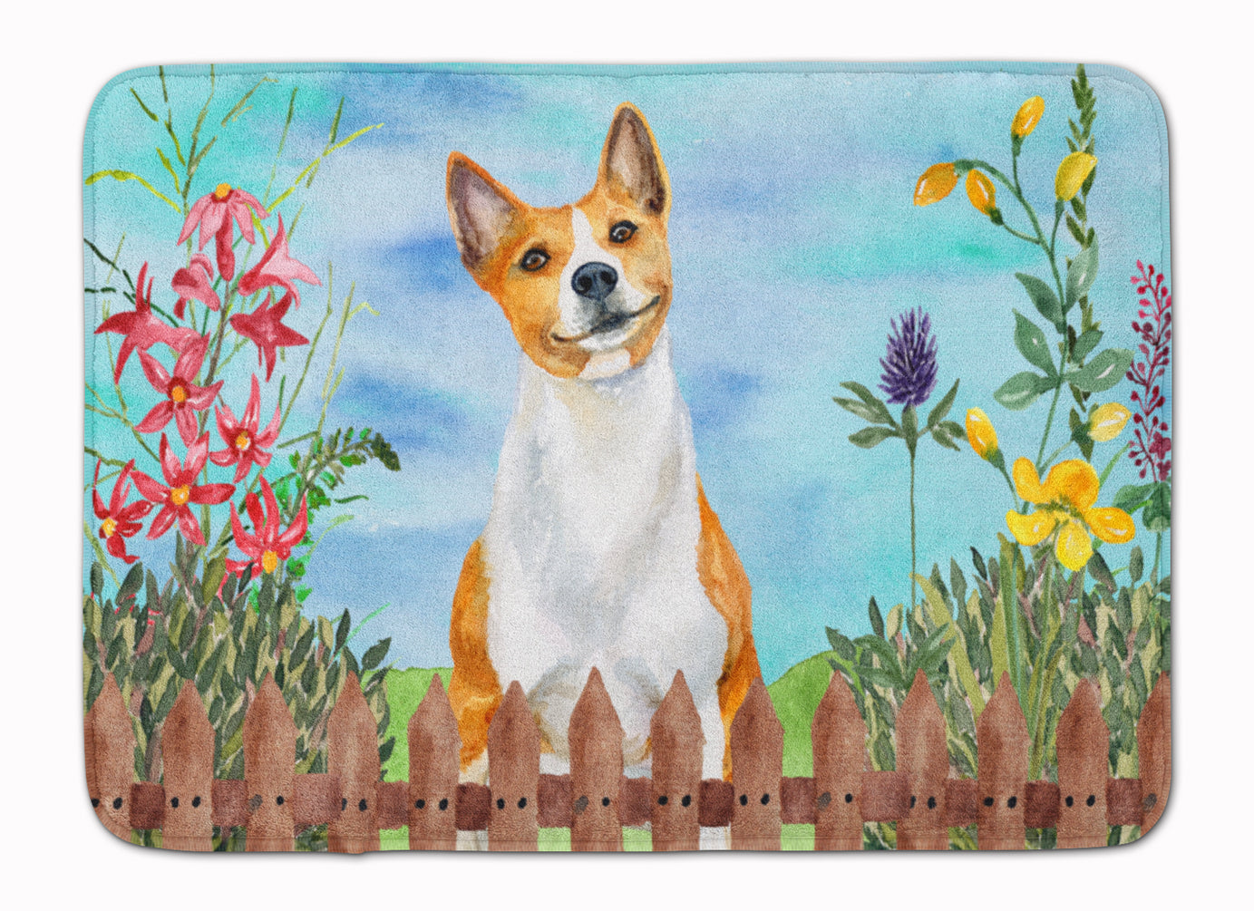 Basenji Spring Memory Foam Kitchen Mat Machine Washable Anti-Fatigue Cushion Comfort Bath or Kitchen Rug