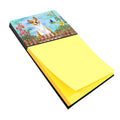 Basenji Spring Watercolor Sticky Note Holder Refillable Dispenser Desk Accessory 3x3 Pad Gift