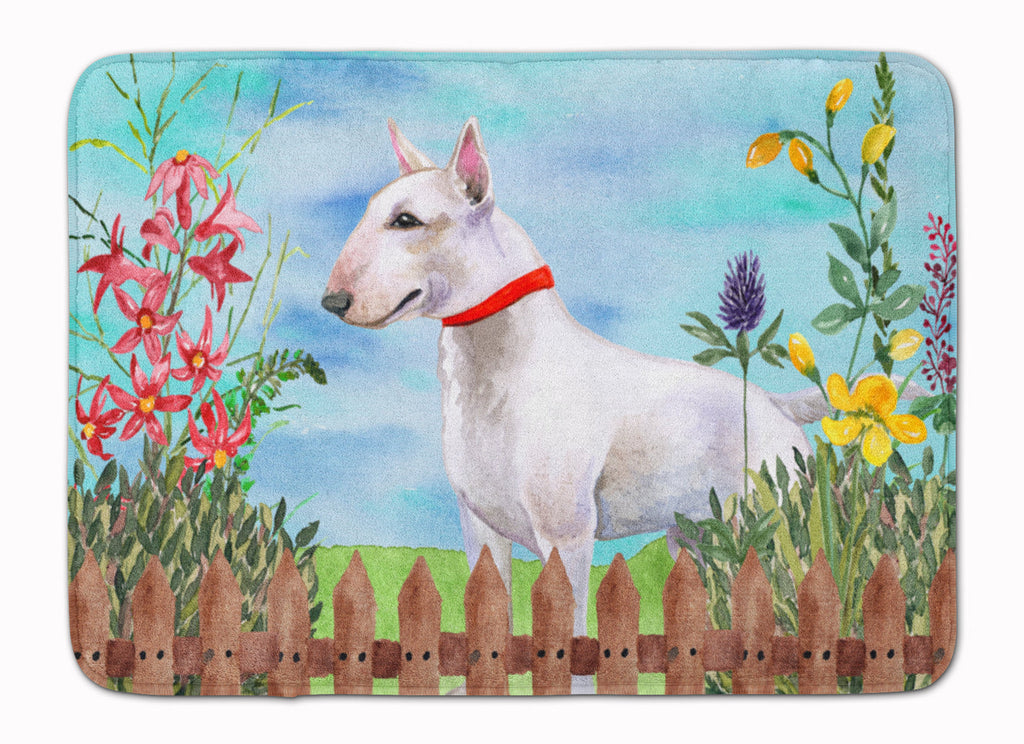 Bull Terrier Spring Memory Foam Kitchen Mat Machine Washable Anti-Fatigue Cushion Comfort Bath or Kitchen Rug