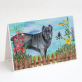 Cane Corso Spring Greeting Cards Pack of 8 Blank Cards with Envelopes Whimsical A7 Size 5x7