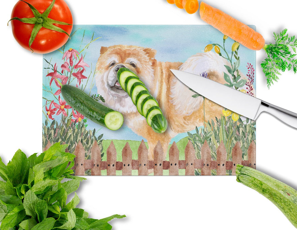 Cane Corso Spring Cutting Board Tempered Glass Kitchen Cutting Surface, Heat Resistant Chopping, Non-Slip Feet, Food Prep & Serving