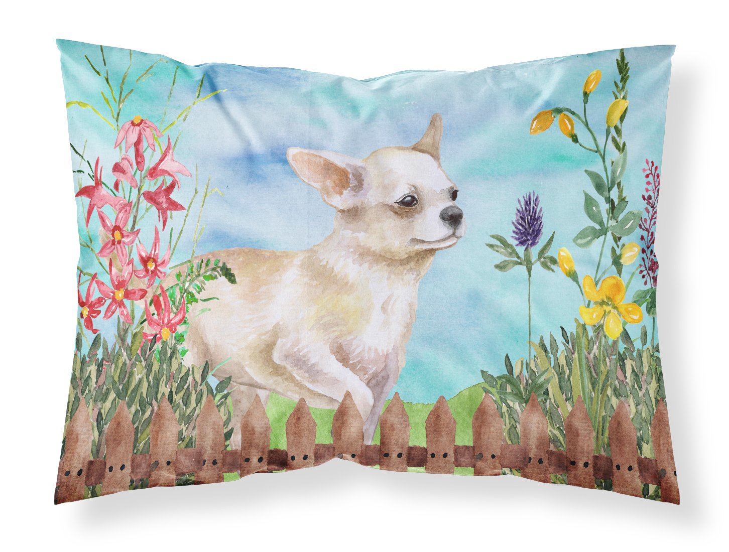Chihuahua Leg up Spring Standard Pillowcase Lightweight Super Soft Easy Care Decorative Artwork Pillowcase, Standard
