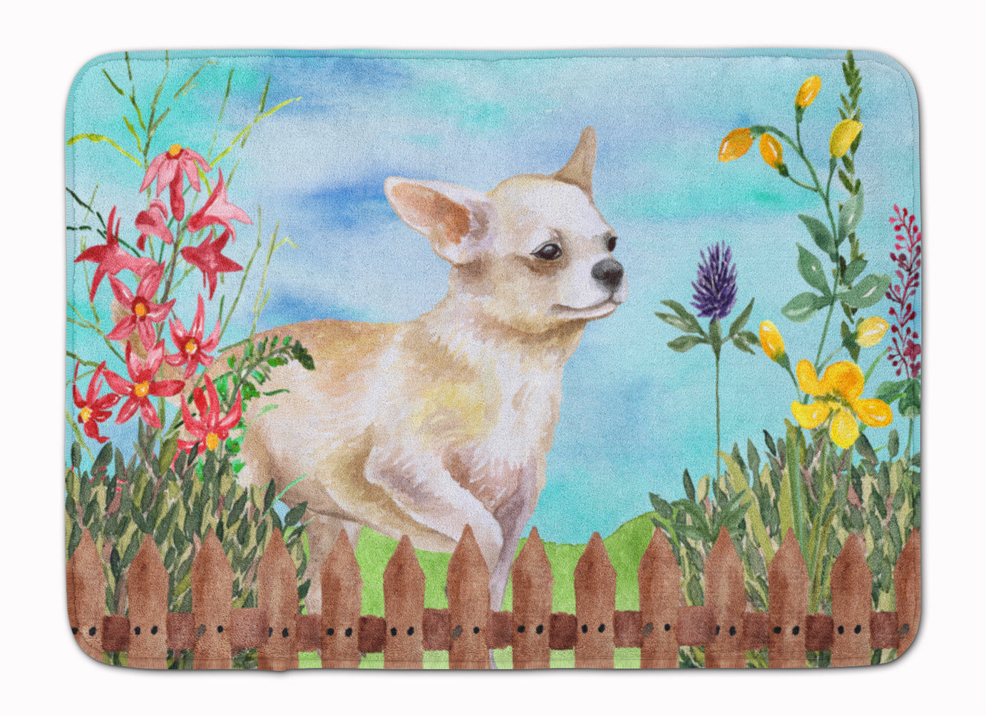 Chihuahua Leg up Spring Memory Foam Kitchen Mat Machine Washable Anti-Fatigue Cushion Comfort Bath or Kitchen Rug