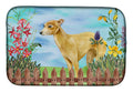 Italian Greyhound Spring Dish Drying Mat Absorbent Dish Drying Mat Pad for Kitchen Counter Dish Drainer Mat for Countertop, 14 x 21", Multicolor