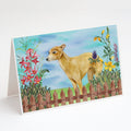 Italian Greyhound Spring Greeting Cards Pack of 8 Blank Cards with Envelopes Whimsical A7 Size 5x7