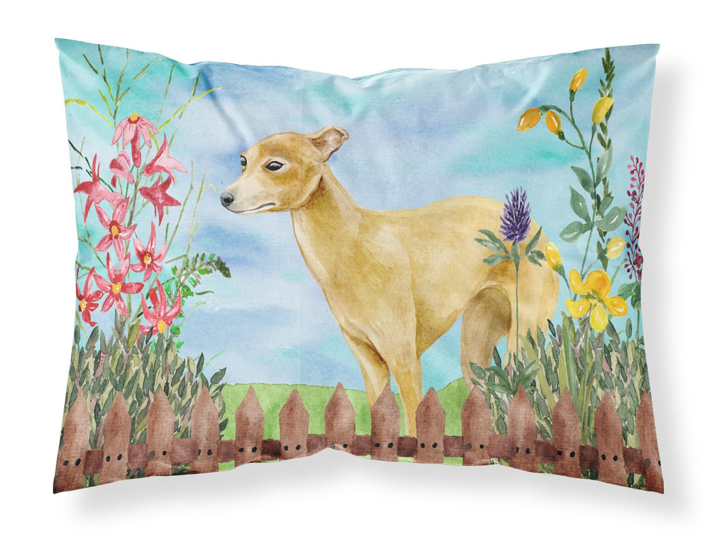 Italian Greyhound Spring Standard Pillowcase Lightweight Super Soft Easy Care Decorative Artwork Pillowcase, Standard