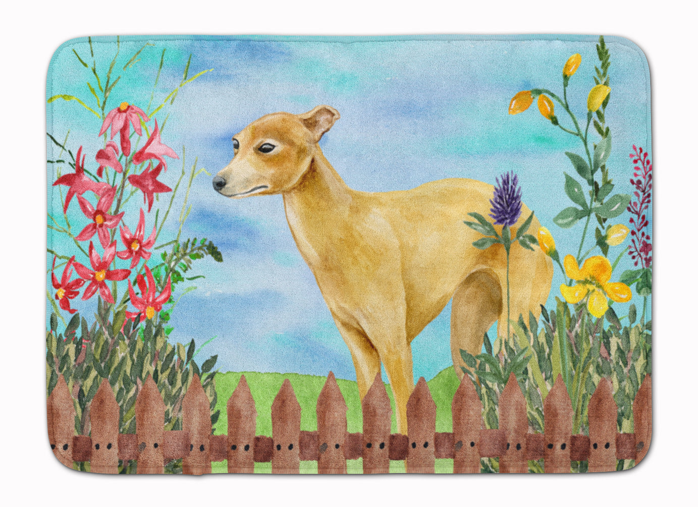Italian Greyhound Spring Memory Foam Kitchen Mat Machine Washable Anti-Fatigue Cushion Comfort Bath or Kitchen Rug