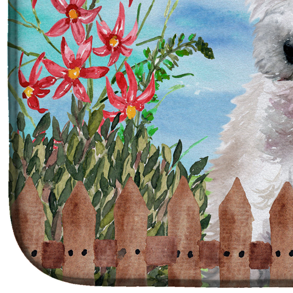 Westie Spring Dish Drying Mat Absorbent Dish Drying Mat Pad for Kitchen Counter Dish Drainer Mat for Countertop, 14 x 21", Multicolor