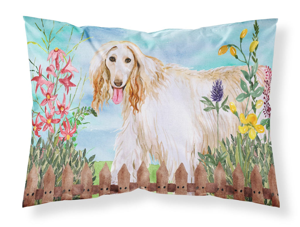 Afghan Hound Spring Standard Pillowcase Lightweight Super Soft Easy Care Decorative Artwork Pillowcase, Standard