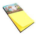 Afghan Hound Spring Watercolor Sticky Note Holder Refillable Dispenser Desk Accessory 3x3 Pad Gift